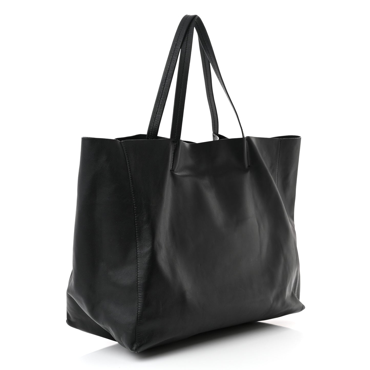 Lambskin Horizontal Cabas Black