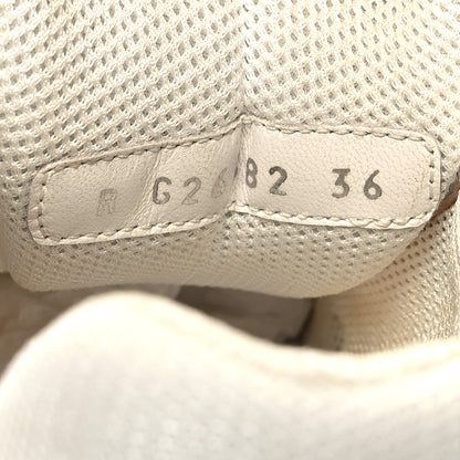 Chanel Suede Calfskin CC Sneakers 36 White Pink Green 6 of 11
