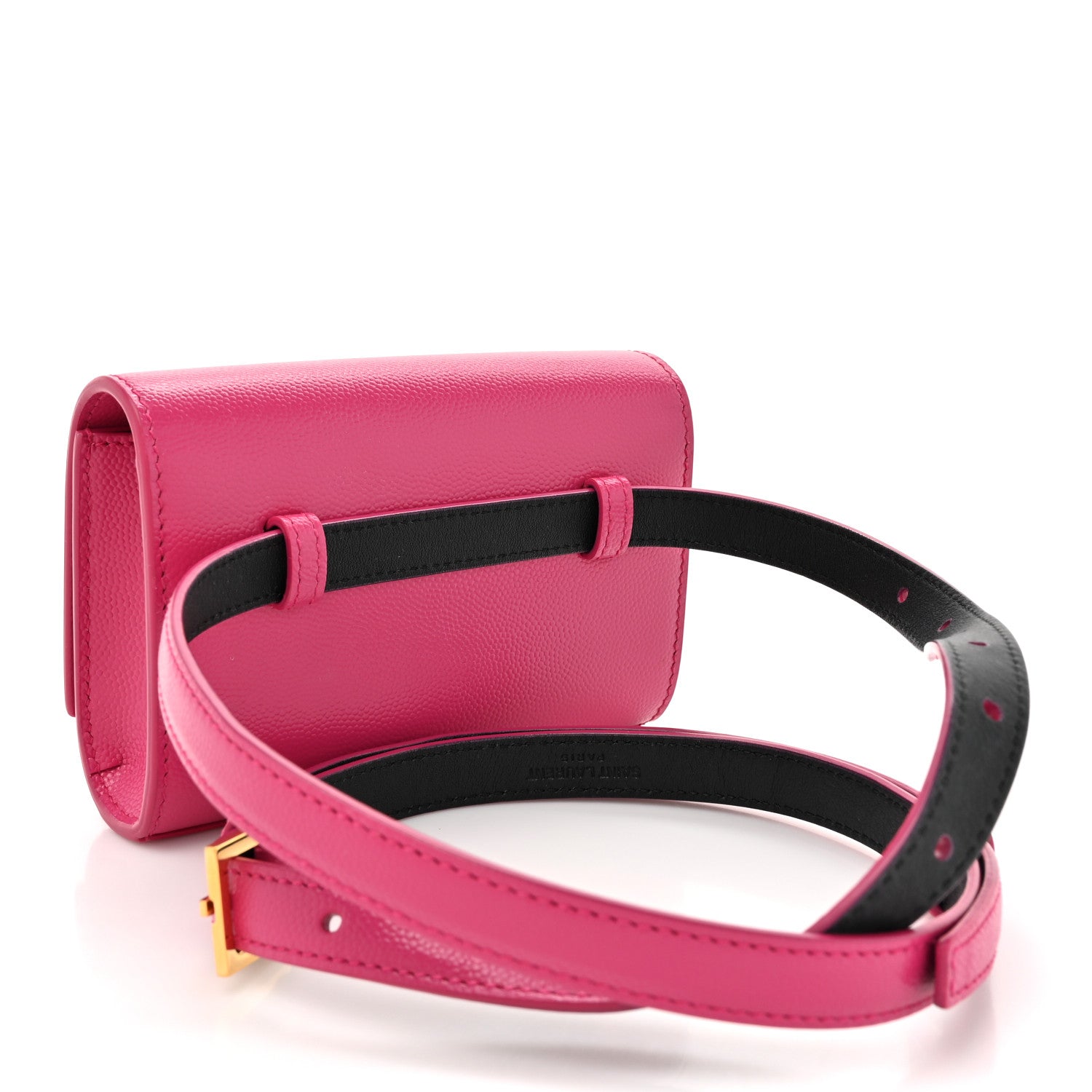 Saint Laurent Grain De Poudre Monogram Kate Belt Bag Fuchsia 3 of 13