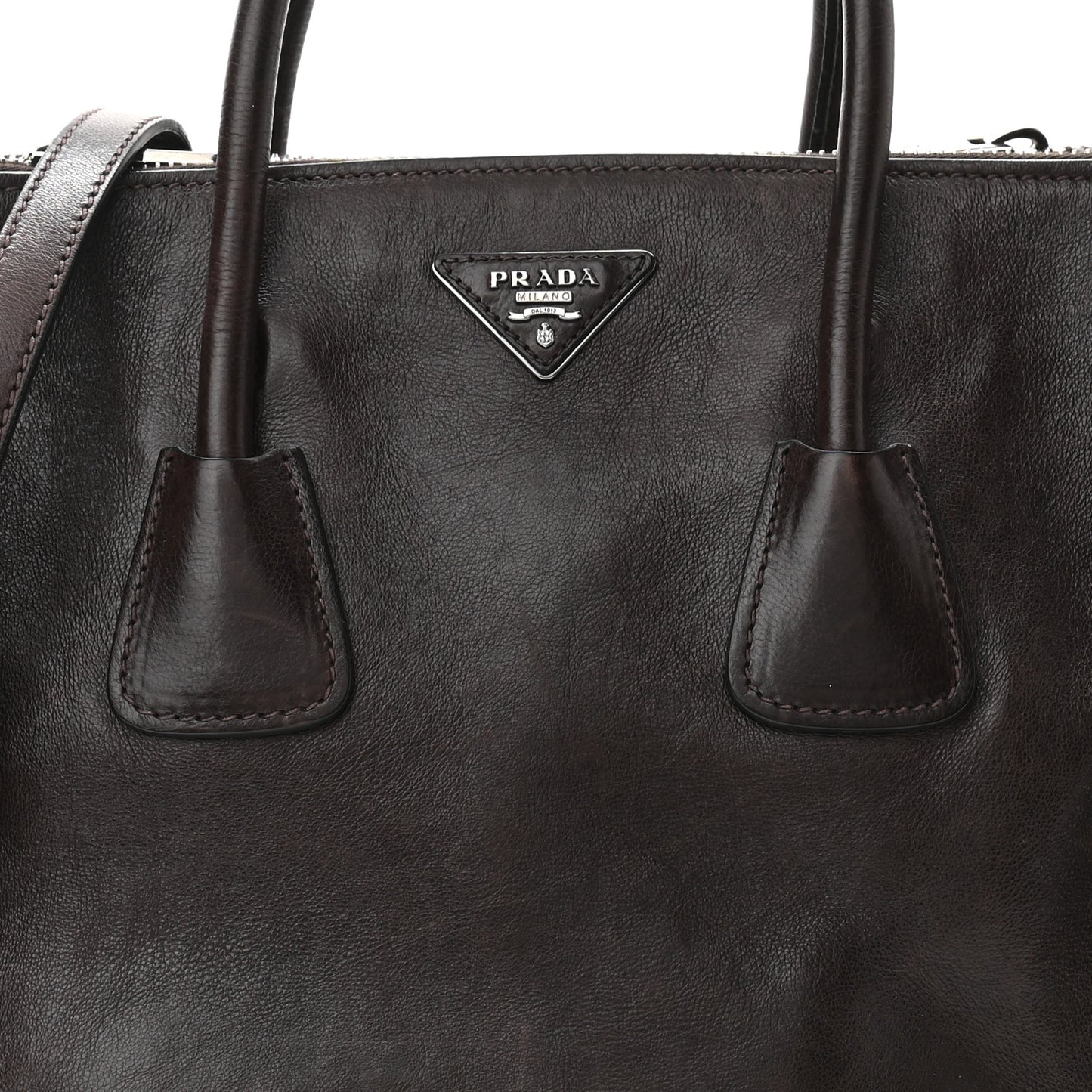 Glace Calfskin Twin Pocket Tote Moro