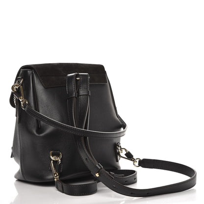 Chloe Suede Calfskin Small Faye Backpack Black 3 of 9