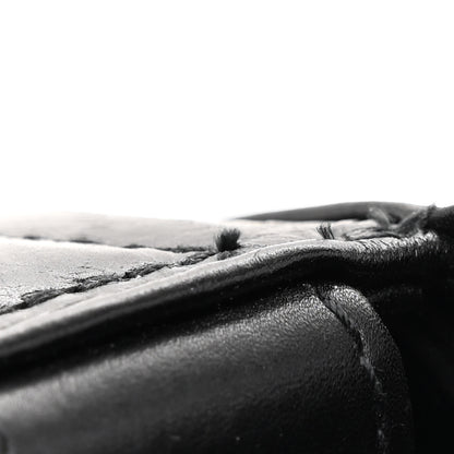 Bottega Veneta Paper Calfskin Maxi Intreccio Cassette Crossbody Bag Black 11 of 12