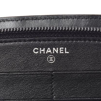 Chanel Patent Large CC Compact Zip Gusset Wallet Black 6 of 8