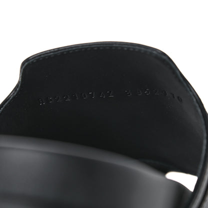 Hermes Calfskin Womens Empire Sandals 38.5 Black 8 of 12