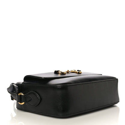 Gucci Textured Calfskin Small Horsebit 1955 Shoulder Bag Black 4 of 13