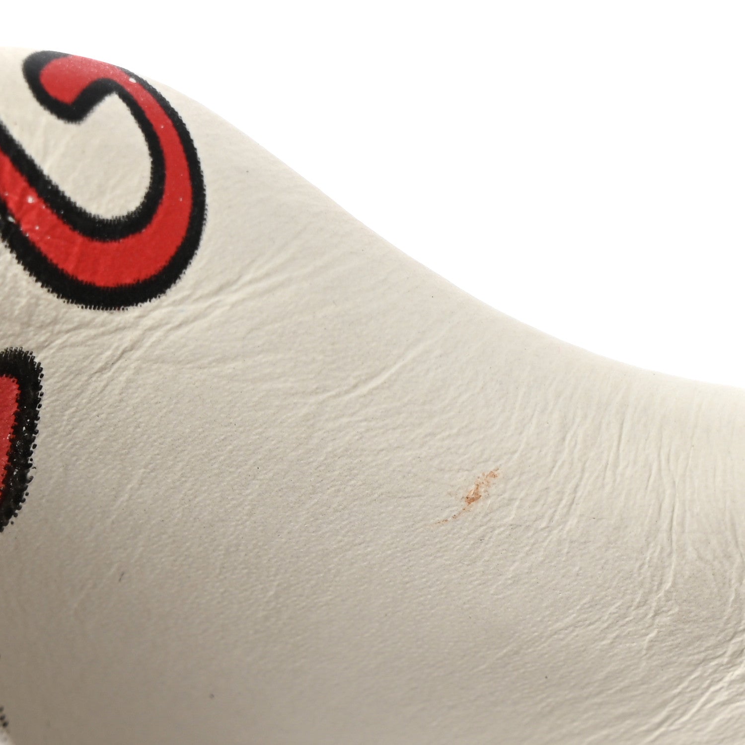 Gucci Calfskin GucciGhost Print Womens Ace Sneakers 39.5 White Hibiscus Red 14 of 16