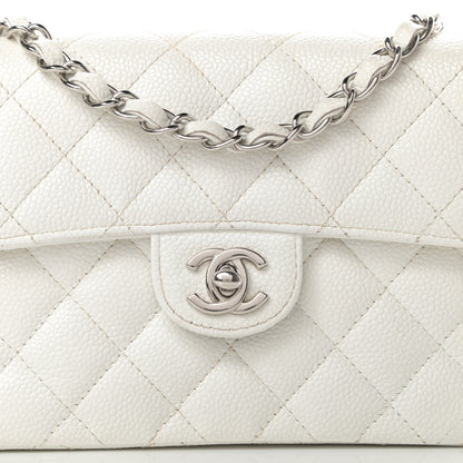 Chanel Caviar Quilted Mini Square Flap White 8 of 18