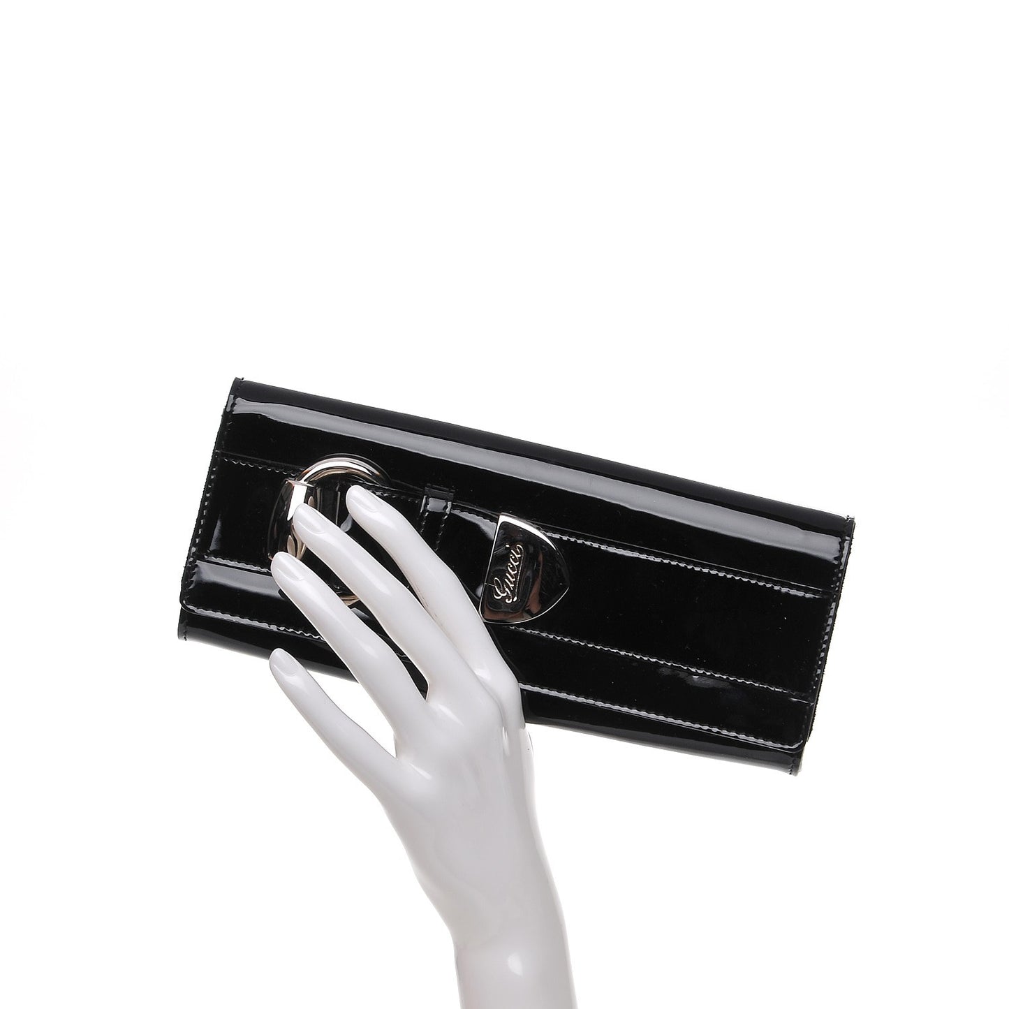Patent Romy Clutch Black