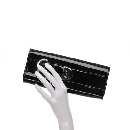 Gucci Patent Romy Clutch Black 2 of 7