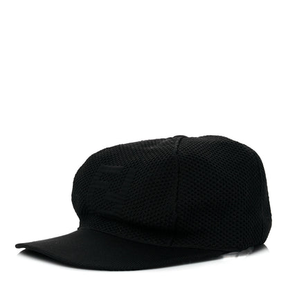 Fendi Mesh Tonal Knit FF Baseball Hat Black 1 of 7