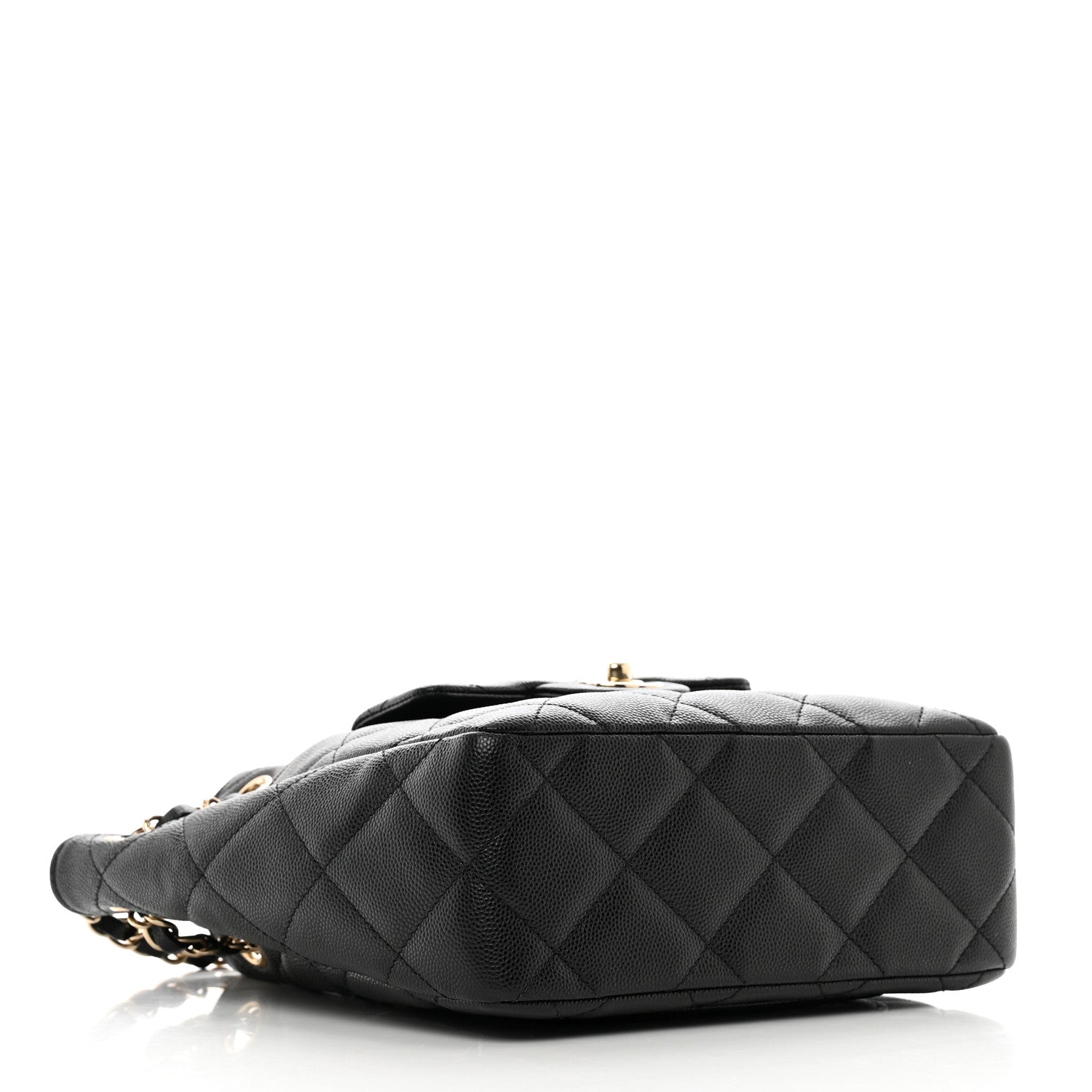 Chanel Caviar Quilted Flap Bucket Bag Black 4 of 11