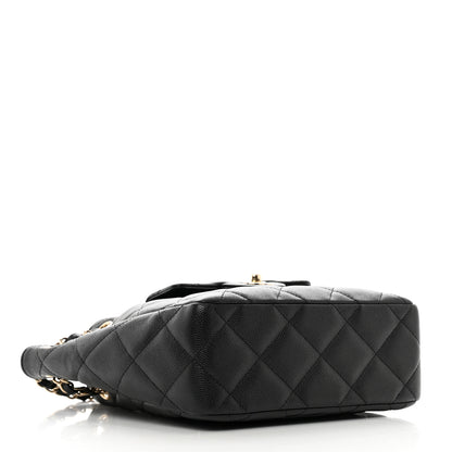 Chanel Caviar Quilted Flap Bucket Bag Black 4 of 11