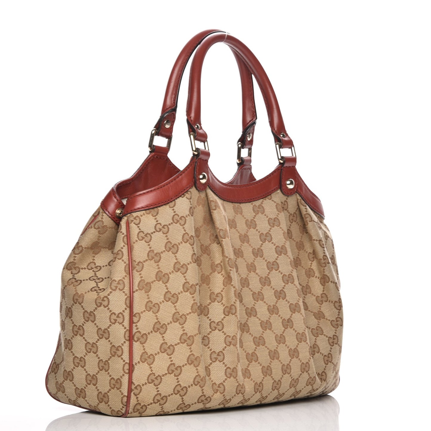Monogram Medium Sukey Tote Dark Red