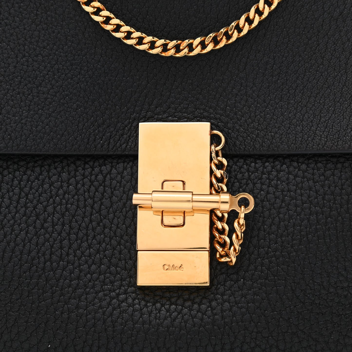 Goatskin Drew Shoulder Bag Black
