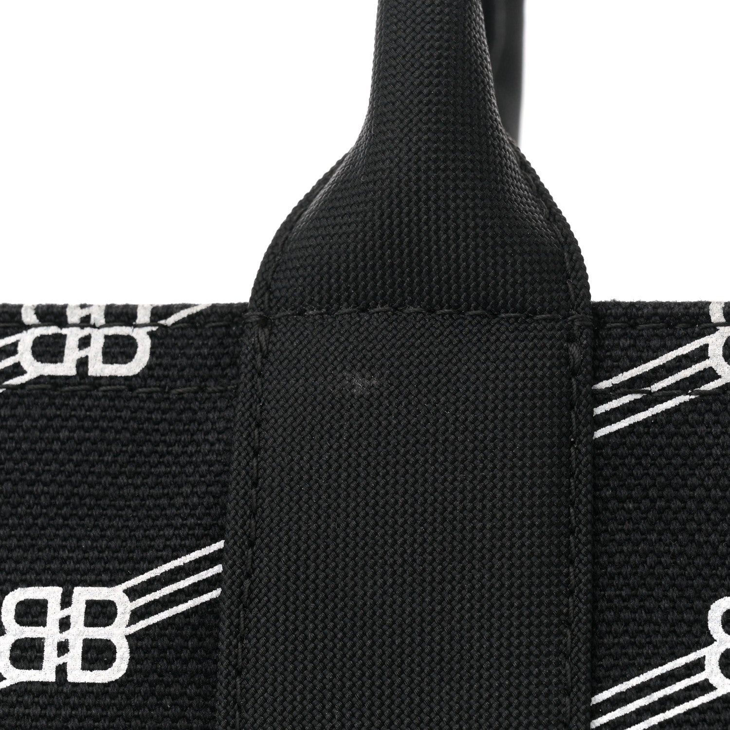 Balenciaga Canvas BB Monogram Sharp Tote Black 12 of 12