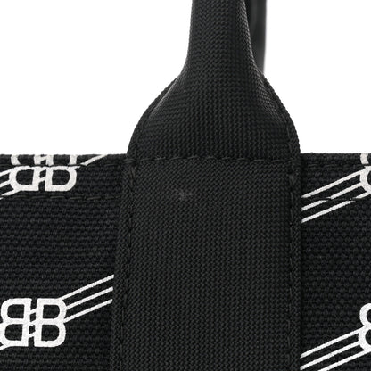 Balenciaga Canvas BB Monogram Sharp Tote Black 12 of 12