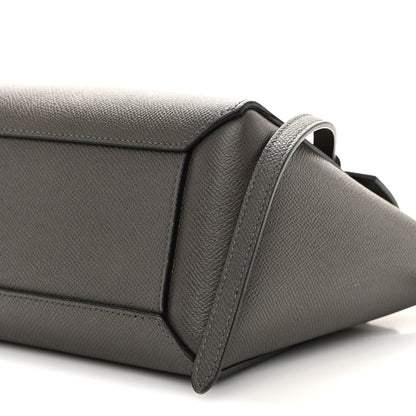 Celine Grained Calfskin Nano Belt Bag Grey 10 of 10