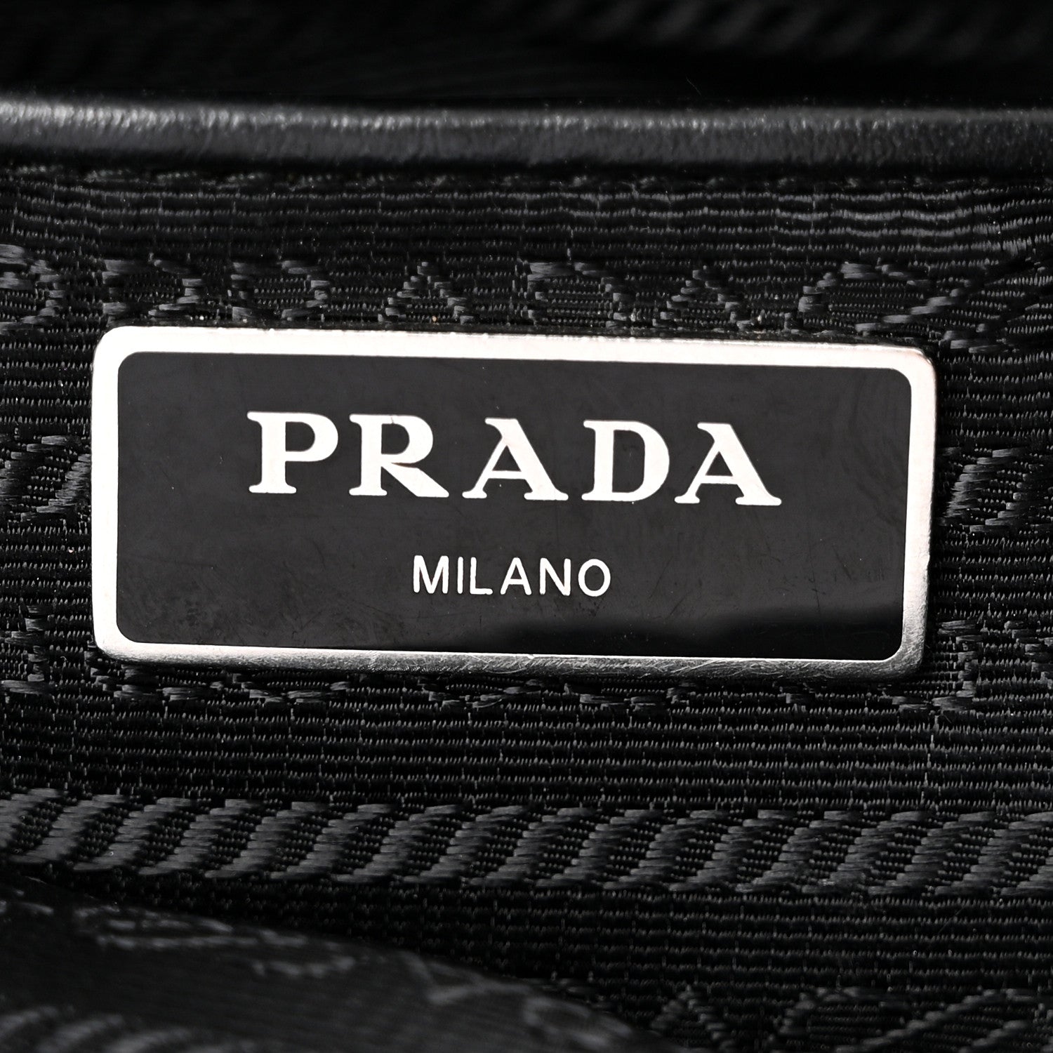 Prada Tessuto Nylon Soft Calfskin Backpack Black 6 of 10