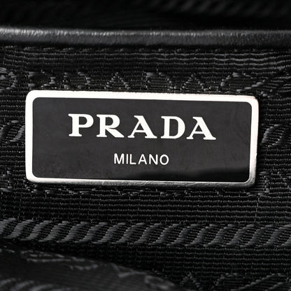 Prada Tessuto Nylon Soft Calfskin Backpack Black 6 of 10
