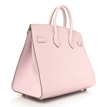 Hermes Epsom Birkin Sellier 25 Mauve Pale 3 of 11