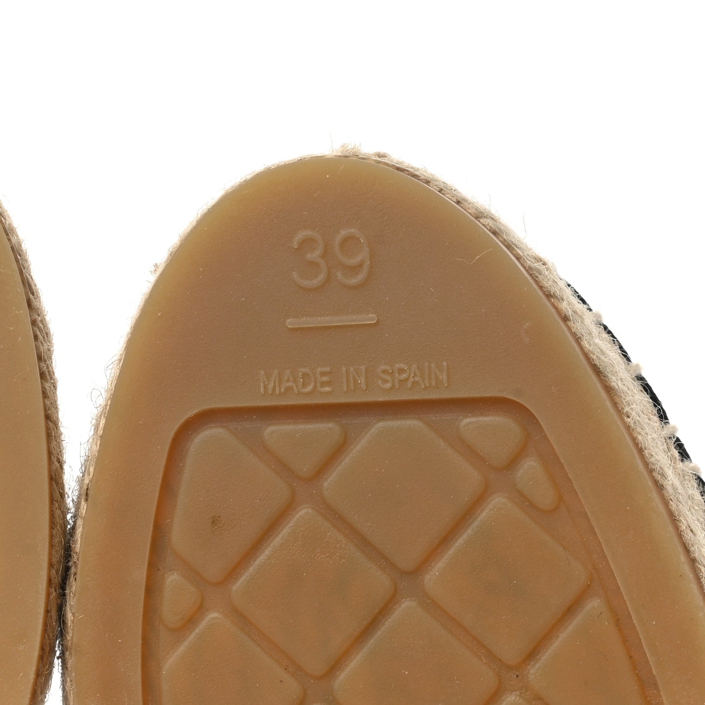 Cotton Jacquard Grosgrain CC Print Espadrilles 39 Grey Black
