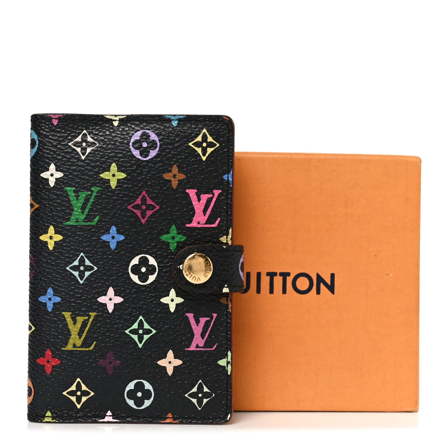 Louis Vuitton Monogram Multicolor Carnet de Bal Mini Agenda Cover Black 7 of 7