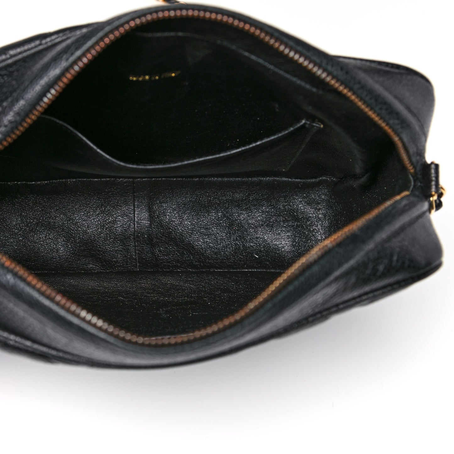 Caviar Quilted CC Camera Case Black