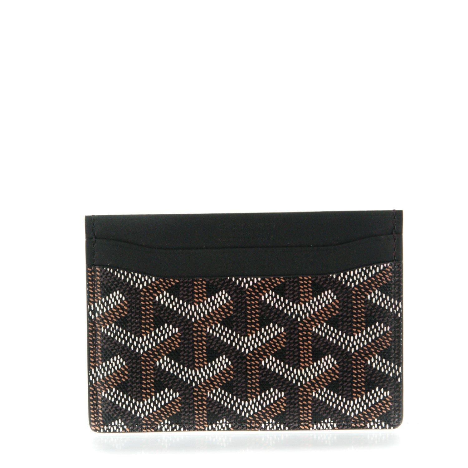 Goyard Goyardine Saint Sulpice Card Holder Black 1 of 7