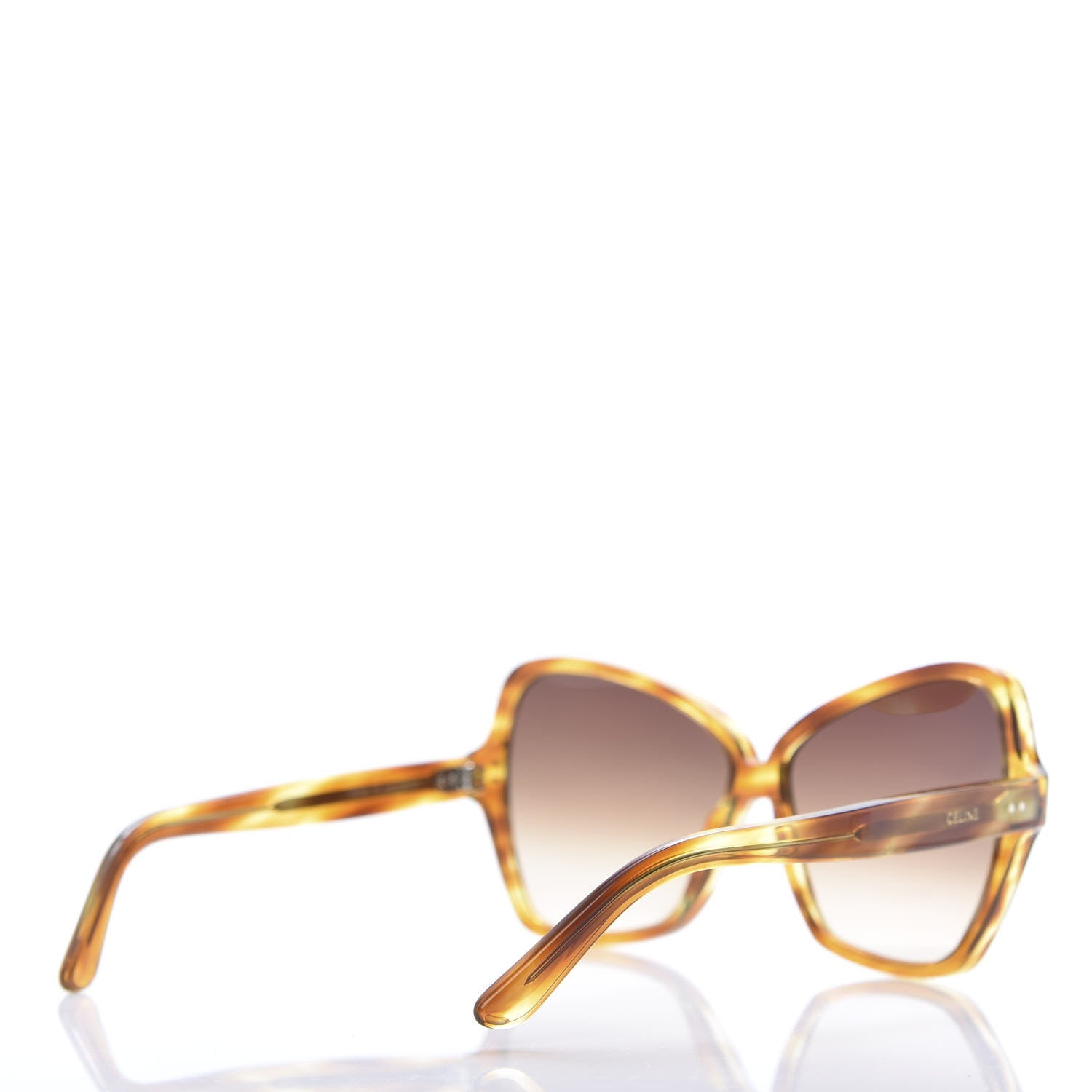 Celine Acetate Butterfly Sunglasses CL40064I Havana 4 of 6
