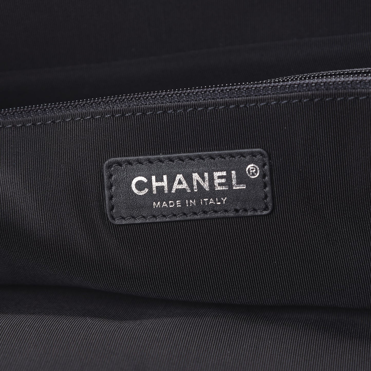 Vinyl Large La Pausa Bay Shopping Bag Black