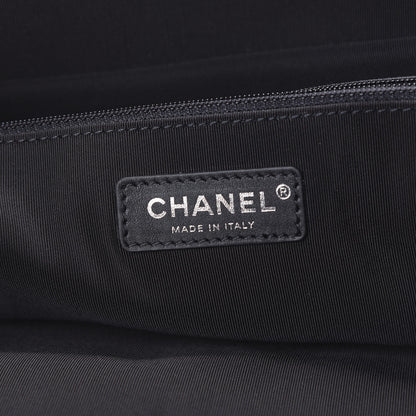 Chanel Vinyl Large La Pausa Bay Shopping Bag Black 5 of 10