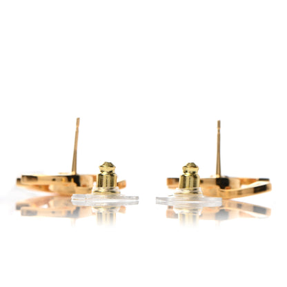 Chanel Metal Obazine CC Earrings Gold 3 of 4