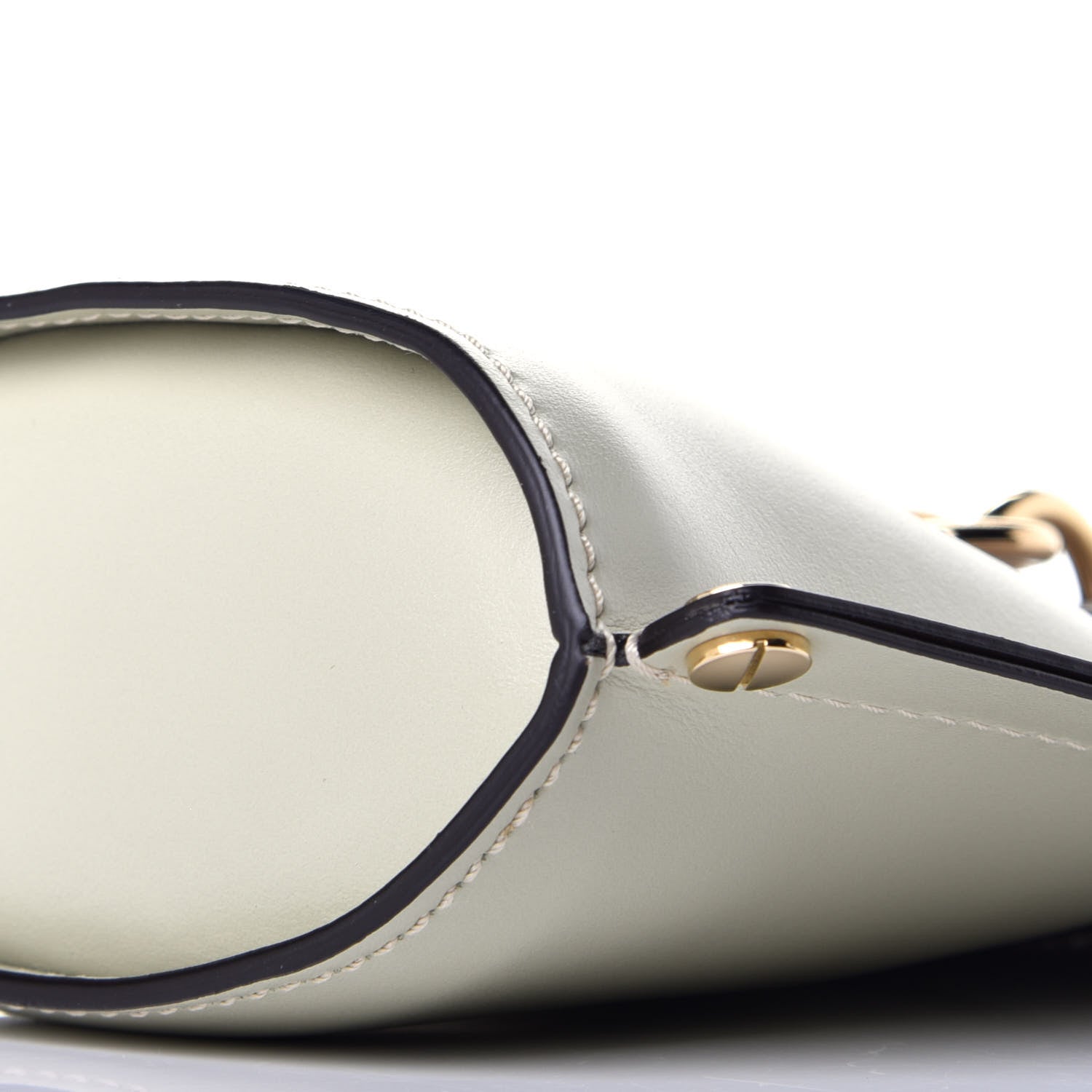 Chloe Shiny Calfskin Goatskin Mini Aby Bi-Color Bucket Light Eucalyptus 8 of 8