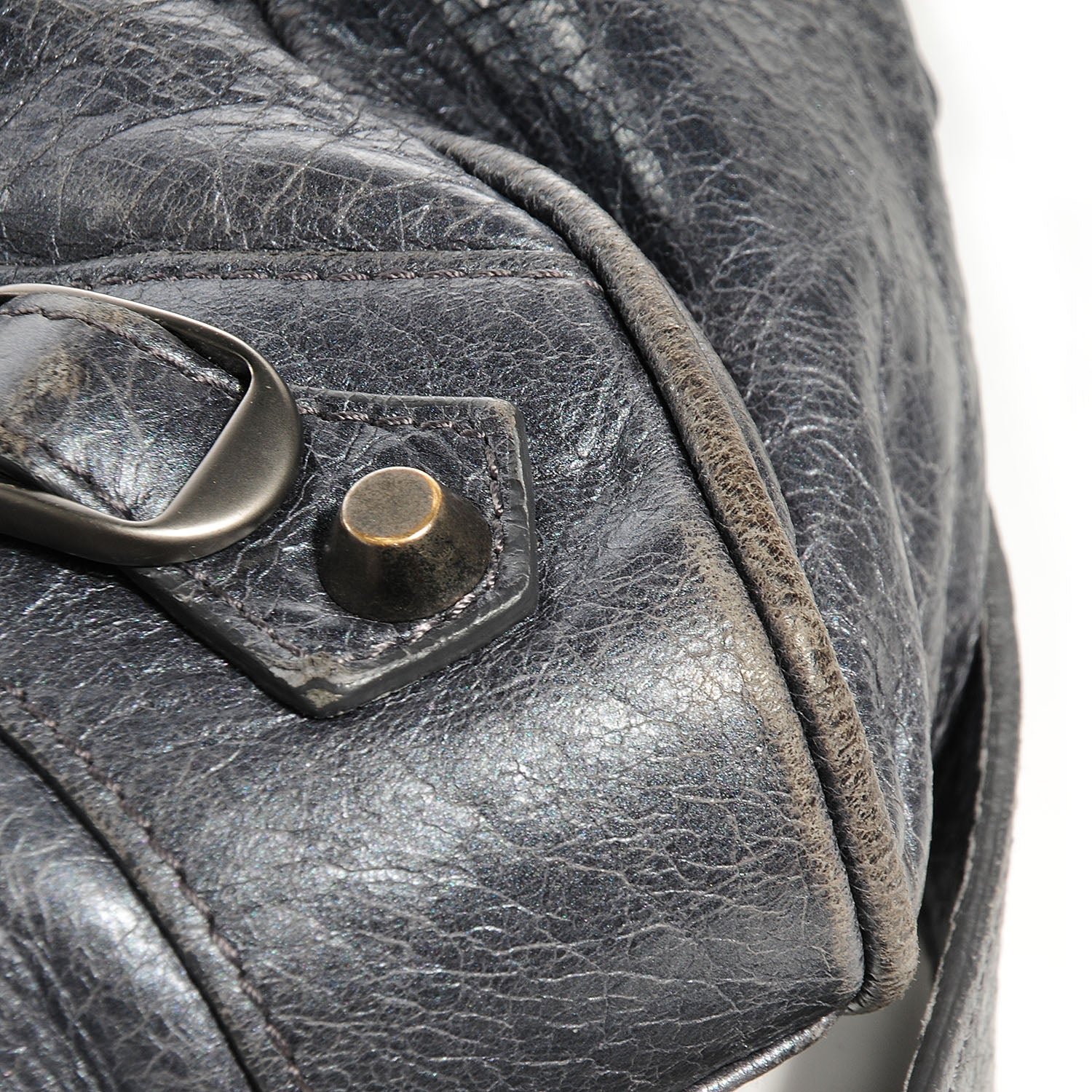 Balenciaga Agneau Velo Argent Fonce 3 of 13