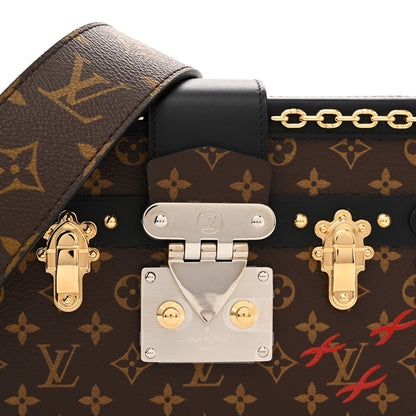 Louis Vuitton Monogram Chain Petite Malle Black 7 of 10
