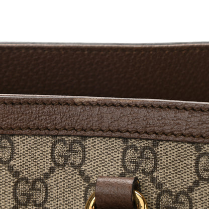 Gucci GG Supreme Monogram Medium Ophidia Shopping Tote Brown 9 of 9