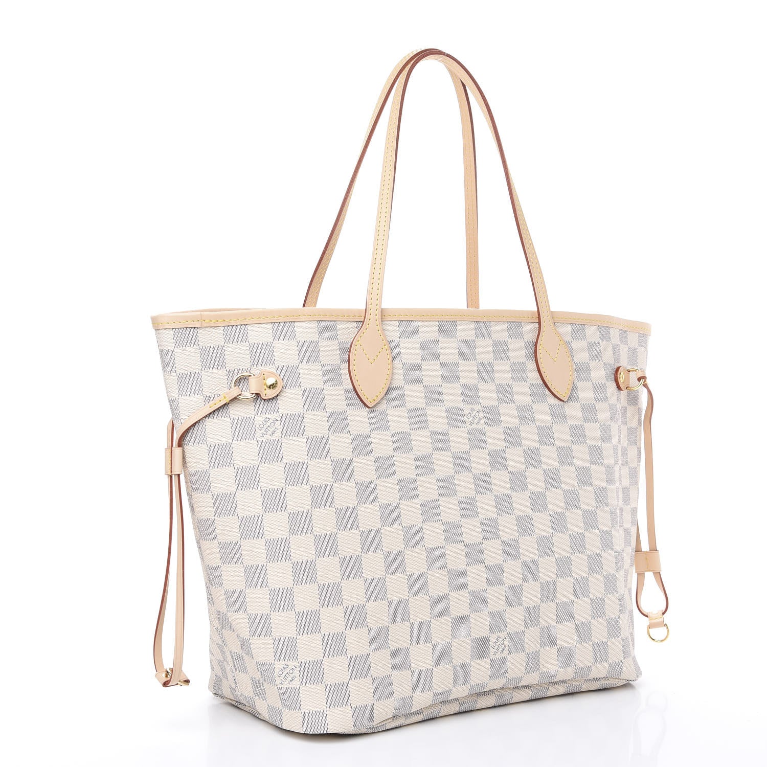 Louis Vuitton Damier Azur Neo Neverfull MM Rose Ballerine 2 of 10