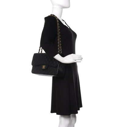 Chanel Caviar Quilted Jumbo Double Flap Black 2 of 11