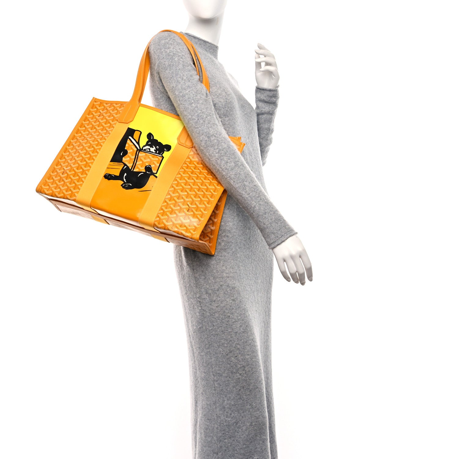 Goyard Goyardine Villette Tote Yellow 3 of 8