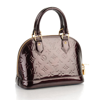 Louis Vuitton Vernis Alma BB Amarante 3 of 7