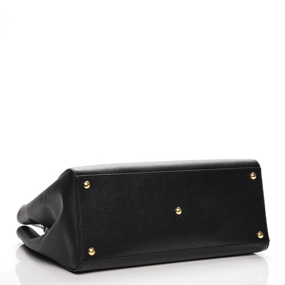 Fendi Vitello Elite Regular 2Jours Tote Black 5 of 11