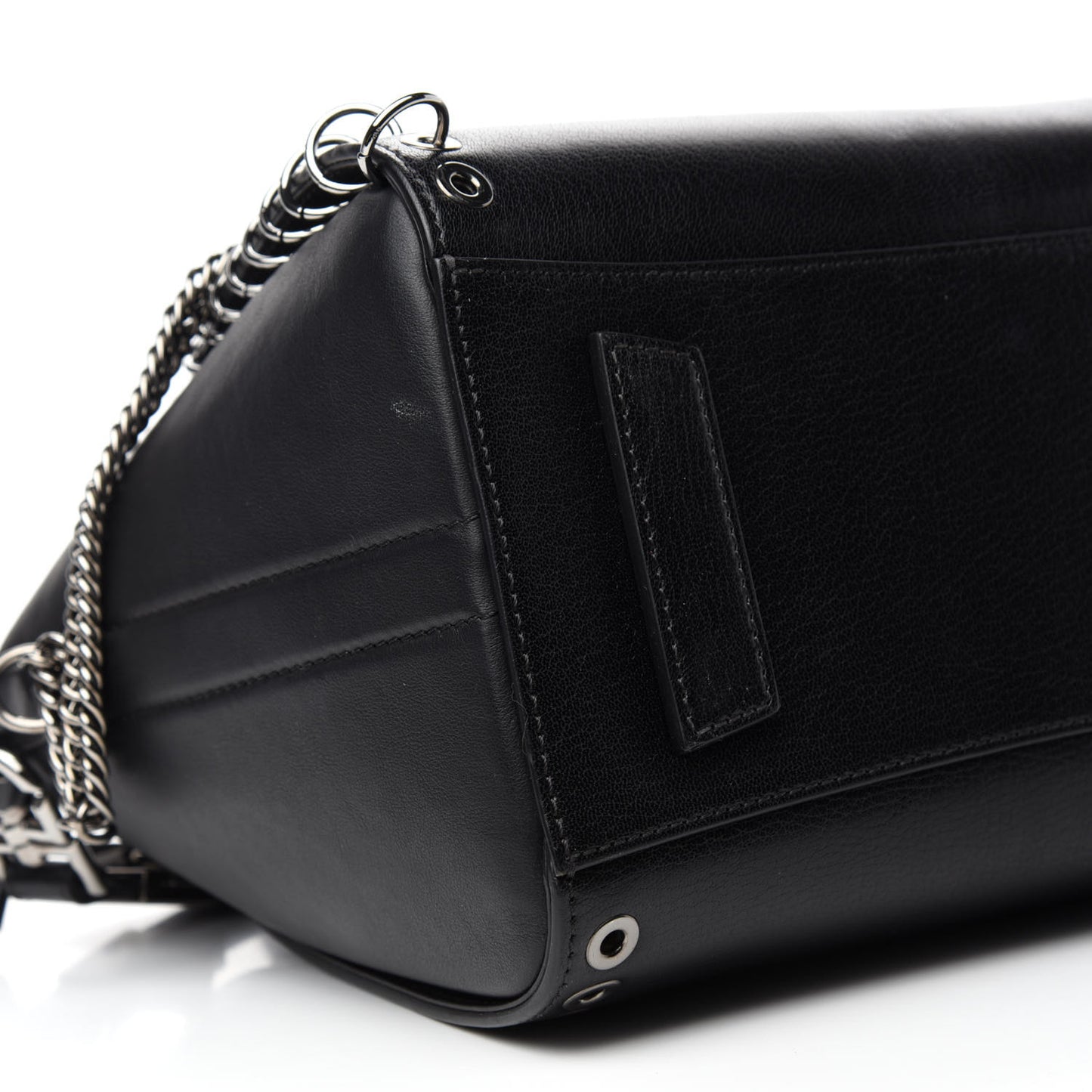 Sugar Goatskin Small Eyelet Antigona Black