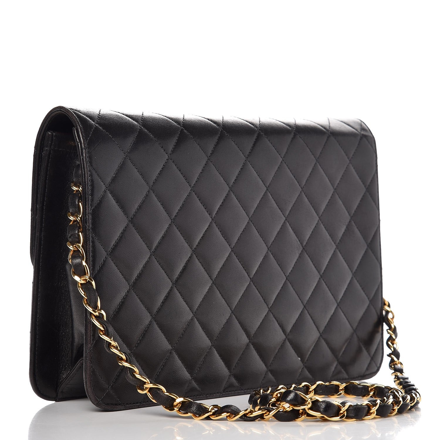 Chanel Lambskin Quilted Medium Single Flap Black 3 of 8