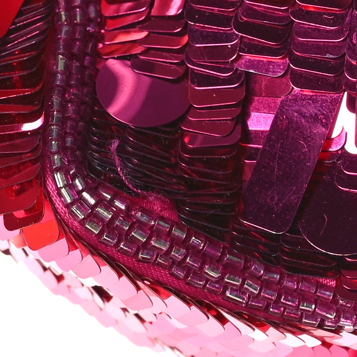 Fendi Sequin Paillettes Vitello Grace Sex and the City Mini Baguette Ciclamino Pilar 13 of 13