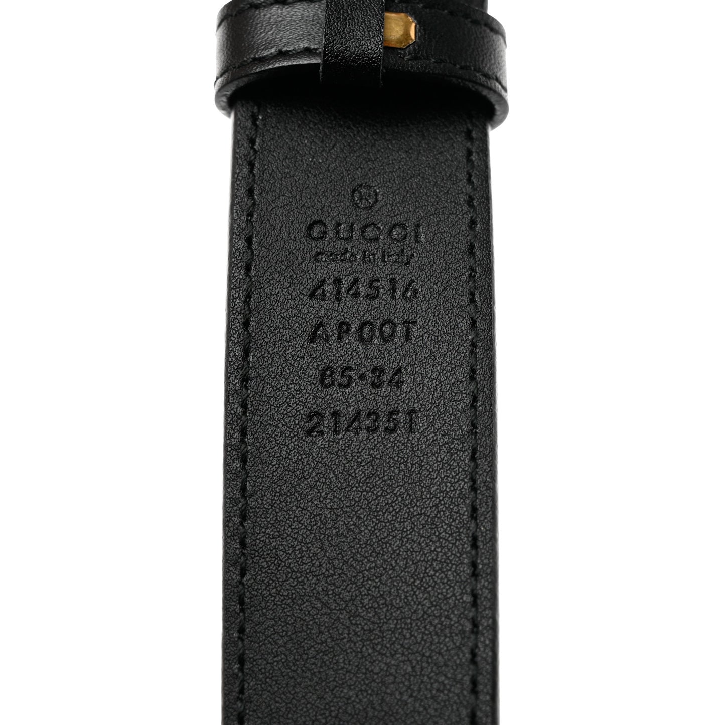 Calfskin Double G 30mm Belt 85 34 Black