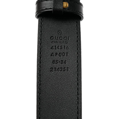 Gucci Calfskin Double G 30mm Belt 85 34 Black 5 of 5