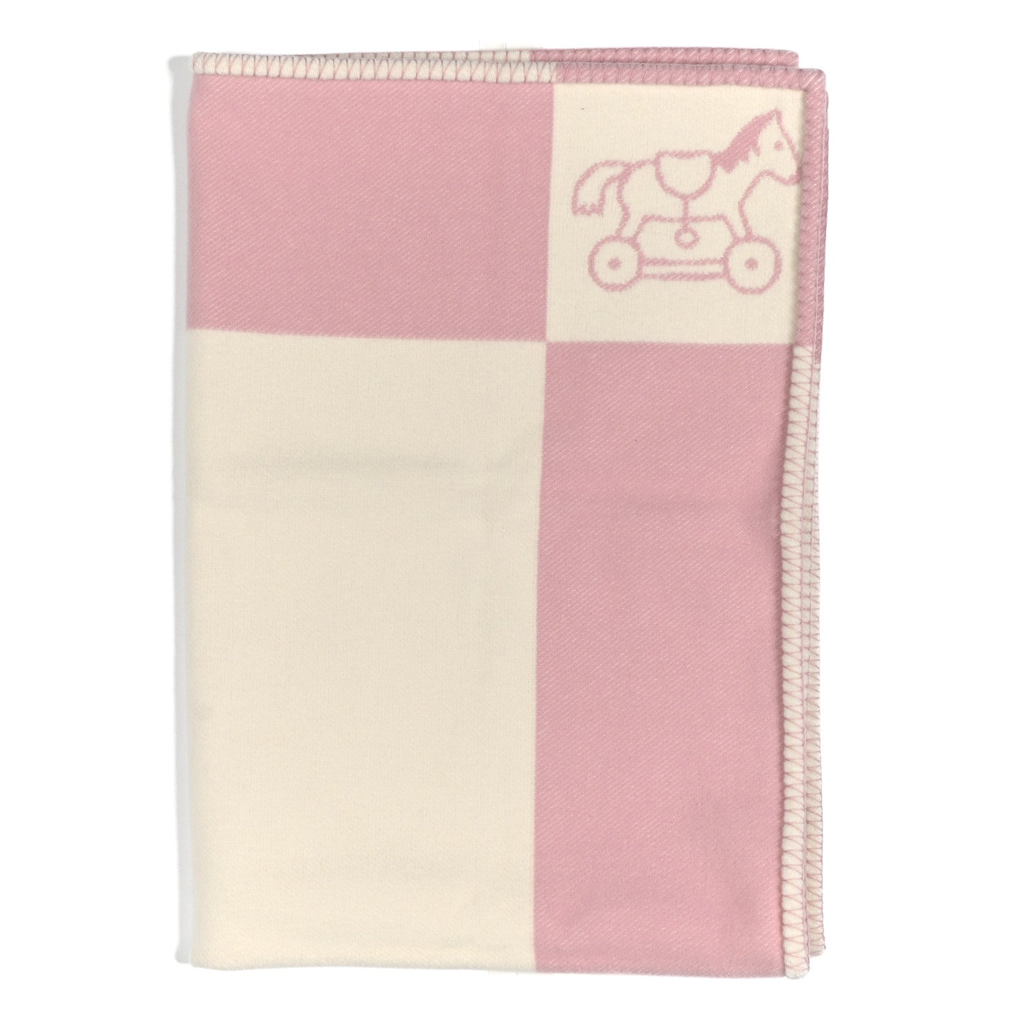Hermes Wool Cashmere Adada Avalon Baby Blanket Rose Lilas 1 of 4