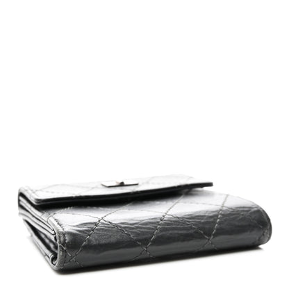 Chanel Aged Lambskin Quilted Reissue French Wallet Black 4 of 9