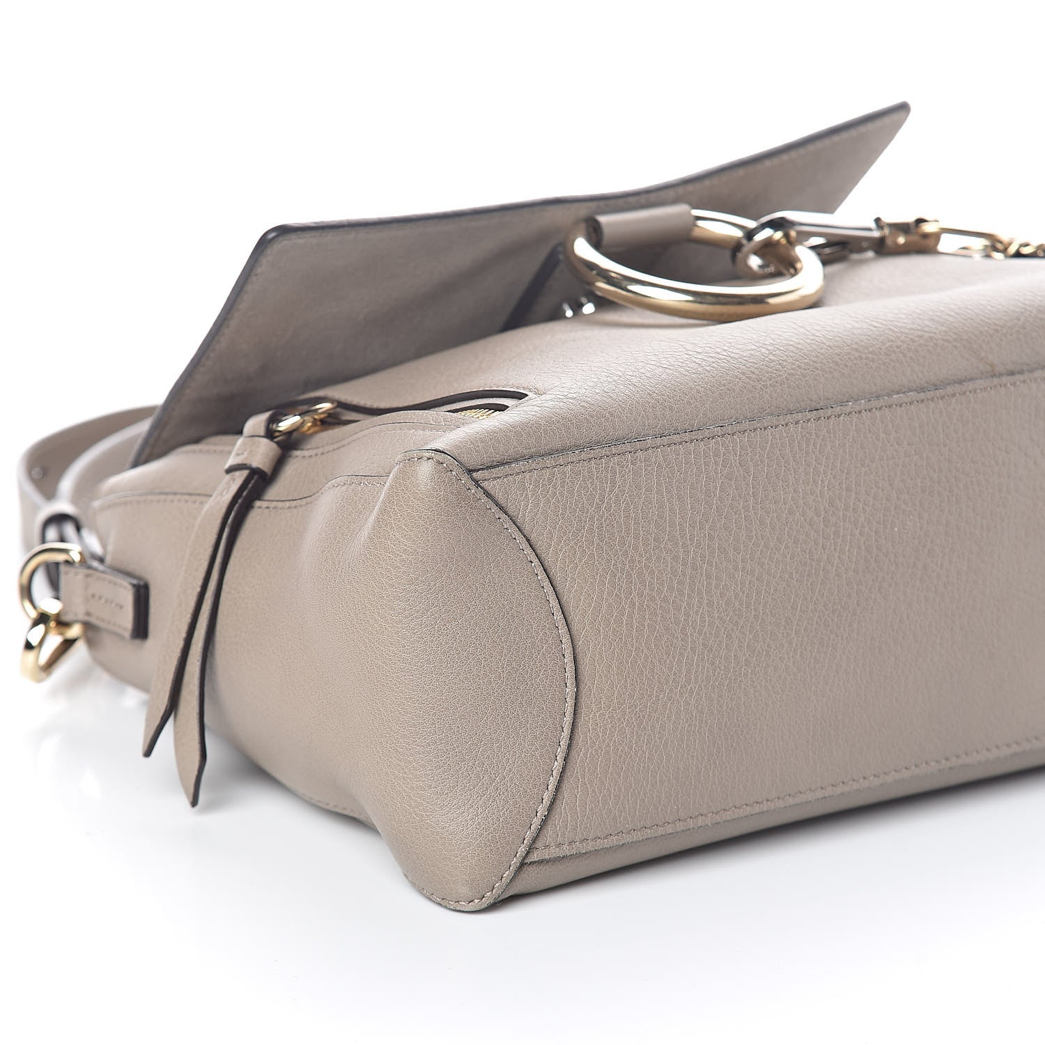 Chloe Calfskin Small Faye Day Shoulder Bag Motty Grey 7 of 8