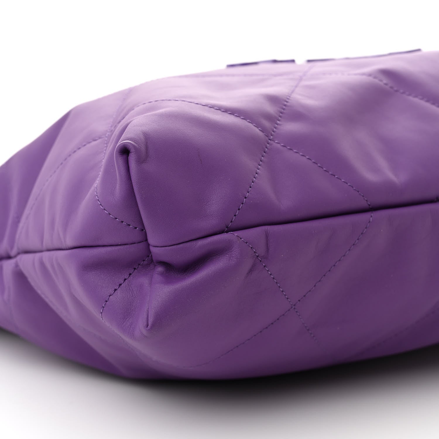 Chanel Matte Calfskin Quilted Monochrome Chanel 22 Purple 10 of 11